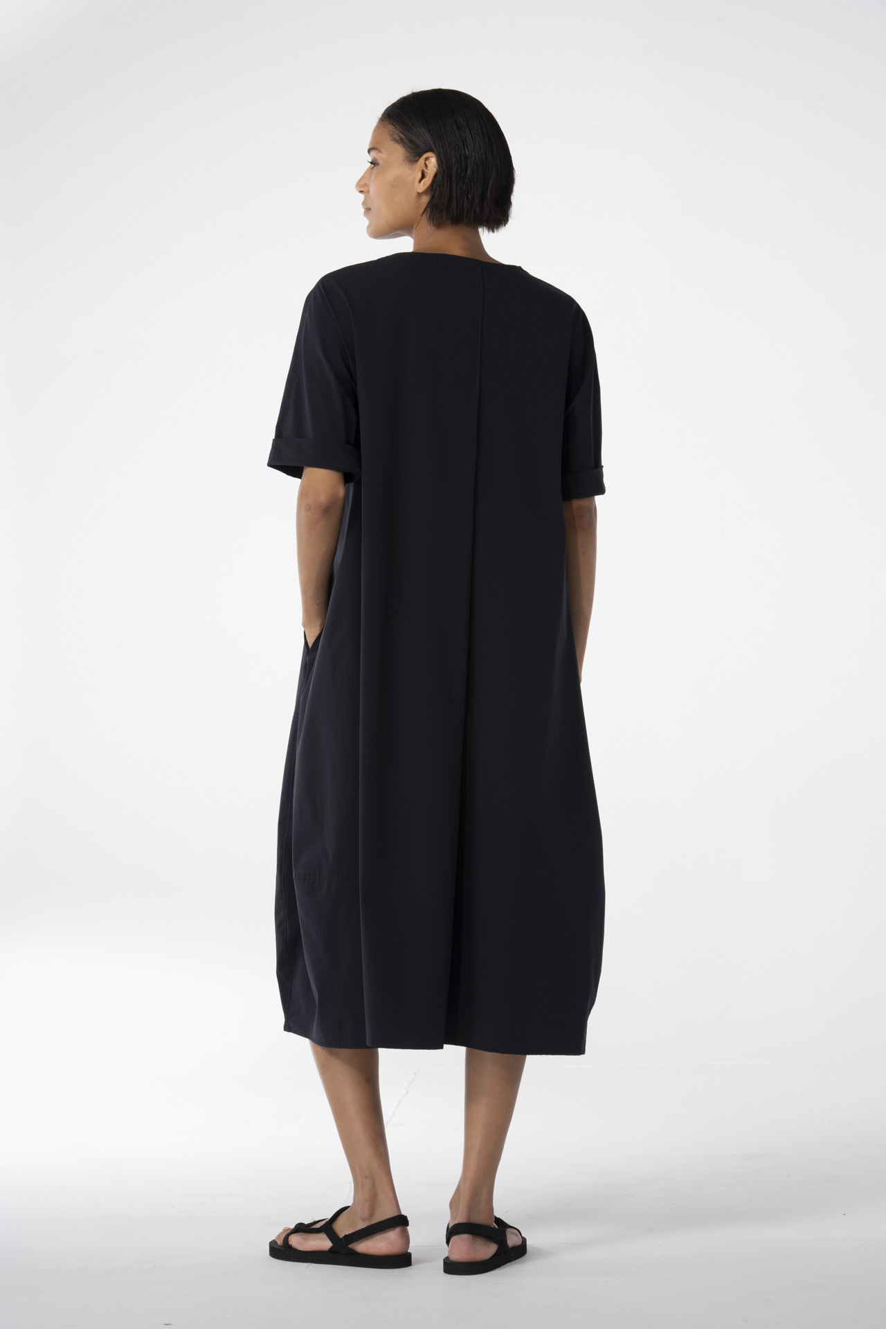 Kleid 622 Blue Techno-Popeline