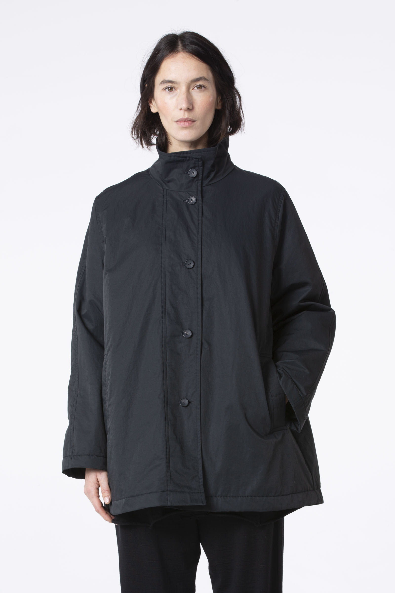 Outdoor jacket 504 Grey Cotton and polyamide outdoor twill