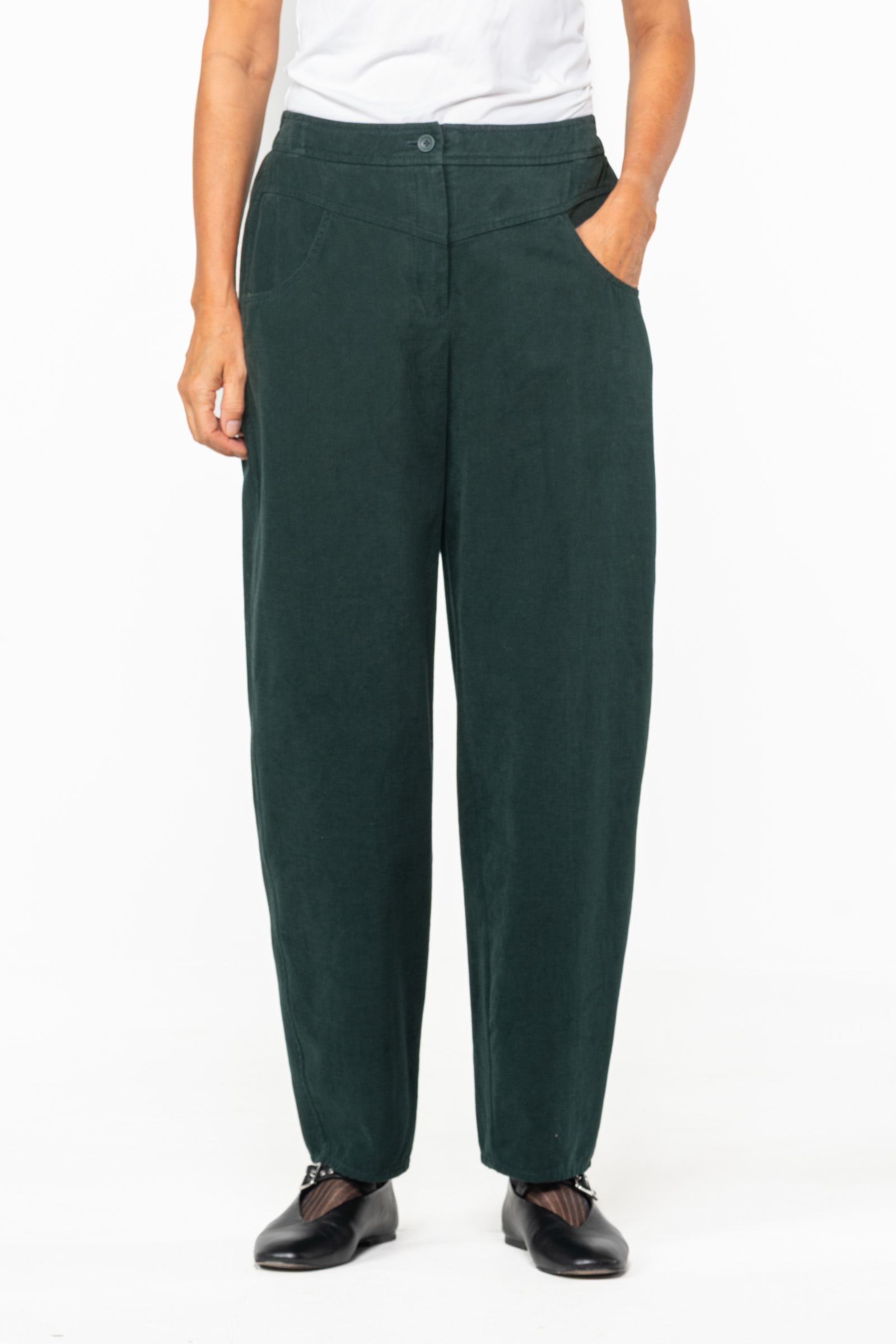 Trousers 534 wash Green Cotton twill