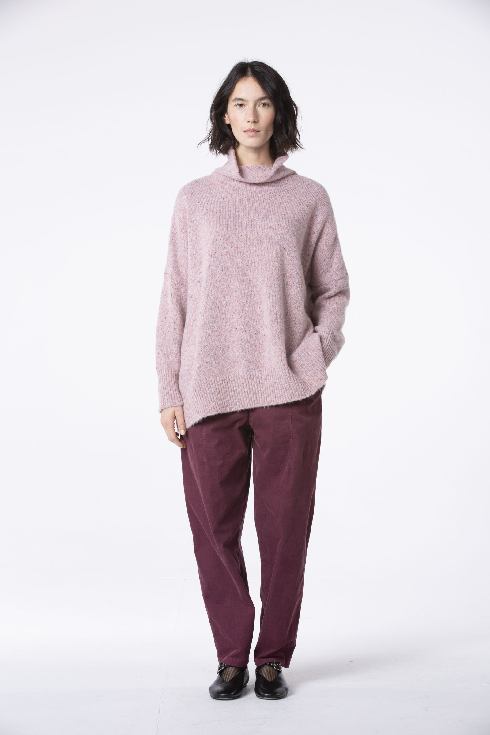 Trousers 540 Red Cotton needlecord with stretch