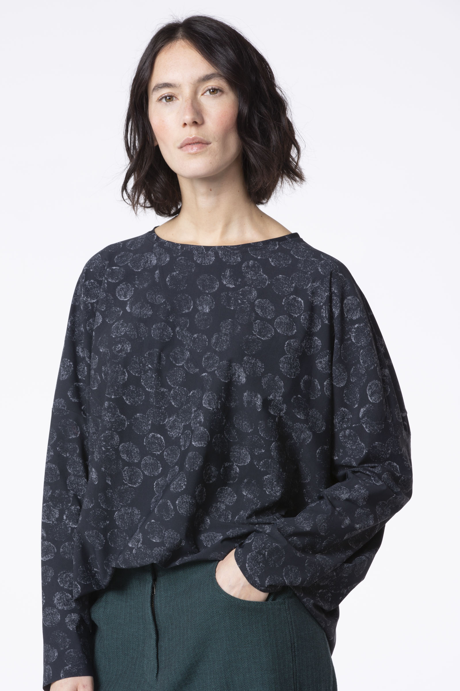 Pullover 539 Grey Printed techno-stretch